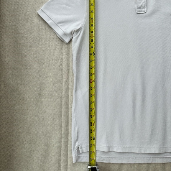 J. Crew White Polo Shirt with Green Logo - Picture 3 of 10